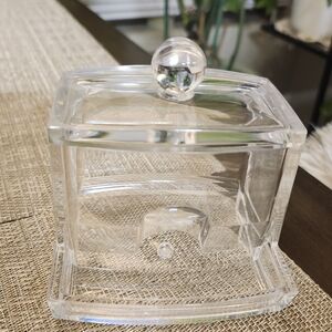 Clear Acrylic Cotton Swab Storage Box